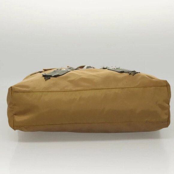 PRADA Tote Bag Nylon Khaki Silver Auth - Picture 10 of 16